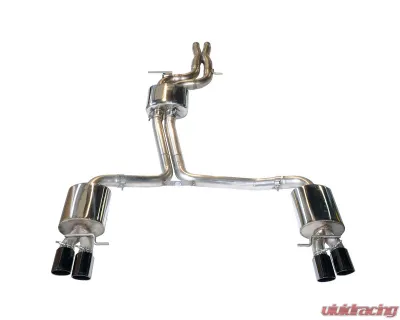 AWE Tuning Touring Edition Exhaust | Resonated Downpipes | 2.5" Diameter | 3.54" Quad Diamond Black Tips Audi S5 2010-2017 - 3415-43012