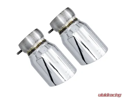 AWE Tuning 4" Dual Chrome Silver Tip Set McLaren 720S 2018-2023 - 3810-32012