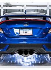 AWE Tuning Dual-to-Triple Tip Conversion | For use with AWE Tuning Exhaust | 3" Diameter | 4.5" Diamond Black Honda Civic Si 2017-2020                                     - 3810-53020 - Image 3