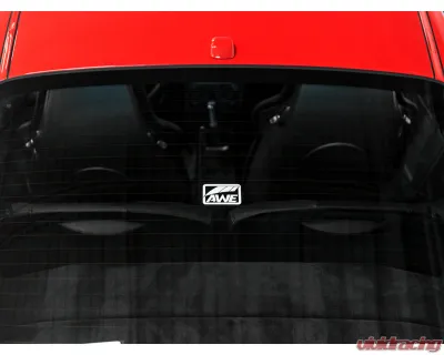 AWE Tuning Small Window Decal - White - 9710-11010