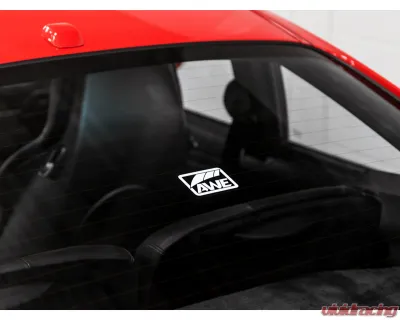 AWE Tuning Small Window Decal - White - 9710-11010