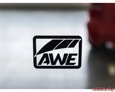AWE Tuning Small Window Decal - Black - 9710-11014