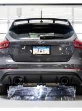 AWE Tuning SwitchPath Cat Back Exhaust w/Remote |  3" Diameter | 4.5" Dual Chrome Silver Tips Ford Focus RS 2016-2018                                     - 3025-32024 - Image 6