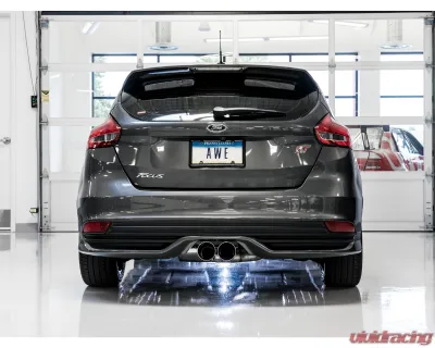 AWE Touring Edition Cat Back Exhaust | Non-Resonated | 3" Diameter | 4" Dual Diamond Black Tips Ford Focus ST 2013-2018 - 3015-33092
