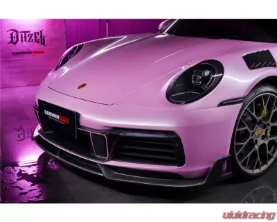 DarwinPro BKSS Style Front Lip S/4/4S | Porsche 911 992 Carrera/Targa 2019-2021 - CF9327NBKSS-FL