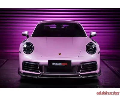 DarwinPro BKSS Style Front Lip S/4/4S | Porsche 911 992 Carrera/Targa 2019-2021 - CF9327NBKSS-FL