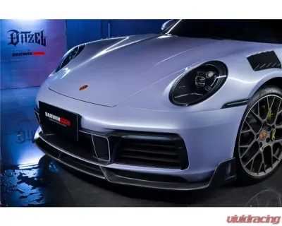 DarwinPro BKSS Style Front Lip S/4/4S | Porsche 911 992 Carrera/Targa 2019-2021 - CF9327NBKSS-FL