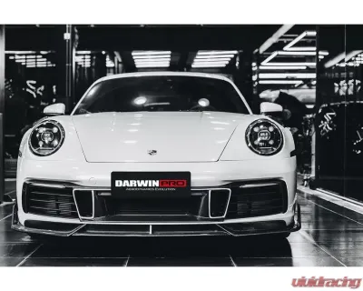 DarwinPro BKSS Style Front Lip S/4/4S | Porsche 911 992 Carrera/Targa 2019-2021 - CF9327NBKSS-FL