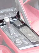 DarwinPro Dry Carbon Fiber Interior Outside Gears Panel Protective Cover Trim Chevrolet Corvette C7 Z06 | Grandsport 2013-2019                                     - CF8993OEM-INTR-13 - Image 6