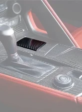 DarwinPro Dry Carbon Fiber Interior Cup Holder Cover Panel Trim Chevrolet Corvette C7 Z06 | Grandsport 2013-2019                                     - CF8993OEM-INTR-4 - Image 10