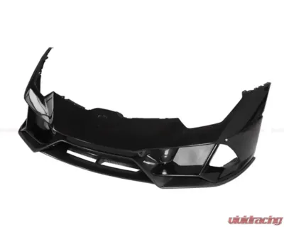 DarwinPro Unpainted Fiberglass with Carbon Fiber Front Bumper Lamborghini Huracan LP610 | LP580 | EVO EVO-4WD Style 2015-2022 - PCF5556EVO-FB