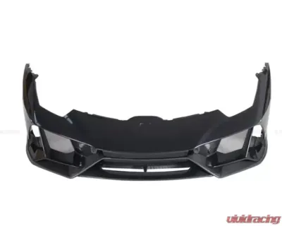 DarwinPro Unpainted Fiberglass with Carbon Fiber Front Bumper Lamborghini Huracan LP610 | LP580 | EVO EVO-4WD Style 2015-2022 - PCF5556EVO-FB