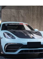 DarwinPro Autoclave Dry Carbon Fiber GT2RS Style Hood Porsche 718 Cayman | Boxster 2016-2023                                     - DRYCF9323GT2RS-H - Image 9