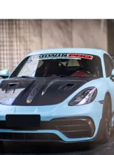 DarwinPro Autoclave Dry Carbon Fiber GT2RS Style Hood Porsche 718 Cayman | Boxster 2016-2023                                     - DRYCF9323GT2RS-H - Image 10