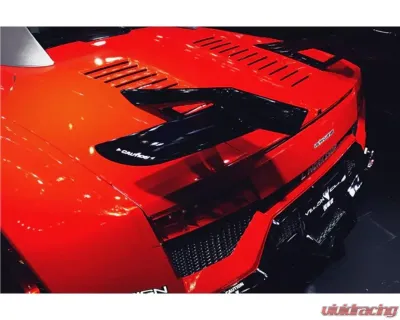 DarwinPro Autoclave Dry Carbon Fiber Iron Style Trunk Spoiler Lamborghini Gallardo Coupe 2009-2014 - DRYCF9900IRON-W
