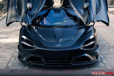 DarwinPro Se2 NWB Style Carbon Fiber Front Bumper Canards McLaren 720s 2017-2021 - CF8005BKSS-CRD