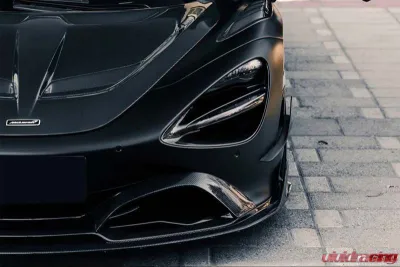 DarwinPro Se2 NWB Style Carbon Fiber Front Bumper Canards McLaren 720s 2017-2021 - CF8005BKSS-CRD