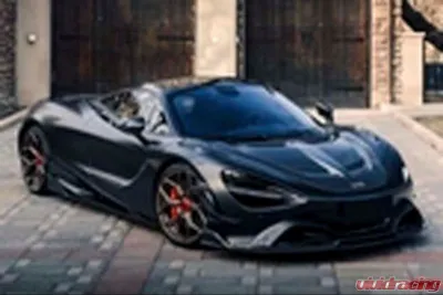 DarwinPro Se2 NWB Style Carbon Fiber Front Bumper Canards McLaren 720s 2017-2021 - CF8005BKSS-CRD