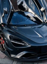 DarwinPro Se2 NWB Style Carbon Fiber Front Bumper Canards McLaren 720s 2017-2021                                     - CF8005BKSS-CRD - Image 10