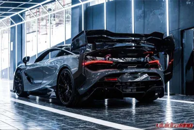 DarwinPro BKSS Style Carbon Fiber Rear Diffuser McLaren 720s 2017-2021 - CF8005BKSS-RD