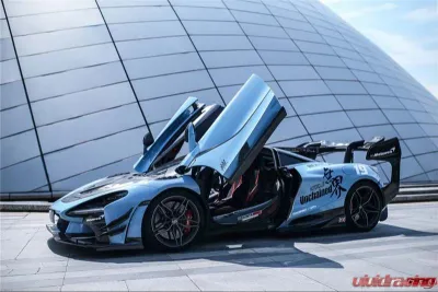 DarwinPro Se2 NWB Style Carbon Fiber Side Skirts McLaren 720s 2017-2021 - CF8005BKSS-SS