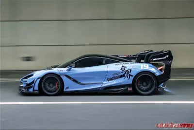DarwinPro Se2 NWB Style Carbon Fiber Side Skirts McLaren 720s 2017-2021 - CF8005BKSS-SS