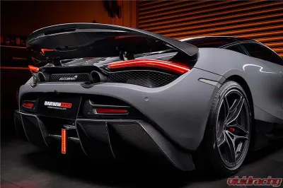 DarwinPro Se2 NWB Style Forged Carbon Fiber Trunk Spoiler McLaren 720s 2017-2021 - FGCF8005BKSS-W