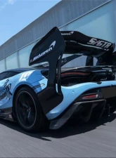 DarwinPro Se2 Style Carbon Fiber Trunk Wing w/Side Caps McLaren 720s 2017-2022                                     - CF8005BKSSII-WCA - Image 16