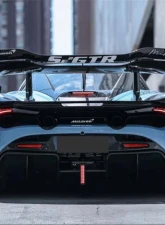 DarwinPro Se2 Style Carbon Fiber Trunk Wing w/Side Caps McLaren 720s 2017-2022                                     - CF8005BKSSII-WCA - Image 18