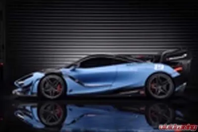 DarwinPro Se2 Style Carbon Fiber Trunk Wing w/Side Caps McLaren 720s 2017-2022 - CF8005BKSSII-WCA