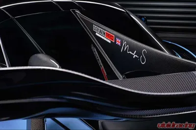 DarwinPro Se2 Style Carbon Fiber Trunk Wing w/Side Caps McLaren 720s 2017-2022 - CF8005BKSSII-WCA