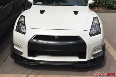 DarwinPro BSE Style Carbon Fiber Front Lip Spoiler Nissan GTR R35 DBA 2012-2016 - CF8353-2BSE.FL