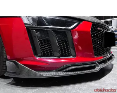 DarwinPro Autoclave Dry Carbon Fiber iMP Performance Carbon Fiber Front Lip Audi R8 Coupe | Spyder 2016-2018 - DRYCF8358IMP-FL