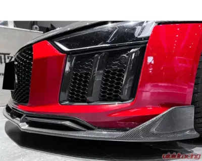DarwinPro Autoclave Dry Carbon Fiber iMP Performance Carbon Fiber Front Lip Audi R8 Coupe | Spyder 2016-2018 - DRYCF8358IMP-FL