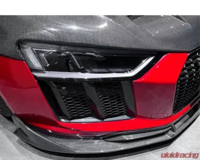 DarwinPro Autoclave Dry Carbon Fiber iMP Performance Carbon Fiber Front Lip Audi R8 Coupe | Spyder 2016-2018 - DRYCF8358IMP-FL