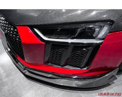 DarwinPro Autoclave Dry Carbon Fiber iMP Performance Carbon Fiber Front Lip Audi R8 Coupe | Spyder 2016-2018 - DRYCF8358IMP-FL
