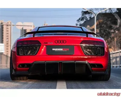 DarwinPro Carbon Fiber iMP Performance Carbon Fiber Rear Diffuser Audi R8 Coupe | Spyder 2016-2018 - CF8358IMP-RD