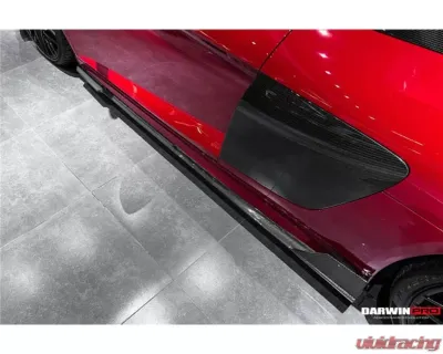 DarwinPro Autoclave Dry Carbon Fiber iMP Performance Carbon Fiber Side Skirts Under Board Audi R8 Coupe 2016-2018 - DRYCF8358IMP-SSUB