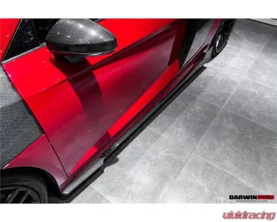 DarwinPro Autoclave Dry Carbon Fiber iMP Performance Carbon Fiber Side Skirts Under Board Audi R8 Coupe 2016-2018 - DRYCF8358IMP-SSUB