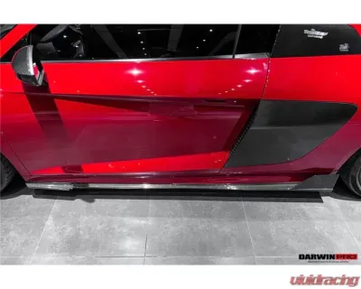 DarwinPro Autoclave Dry Carbon Fiber iMP Performance Carbon Fiber Side Skirts Under Board Audi R8 Coupe 2016-2018 - DRYCF8358IMP-SSUB