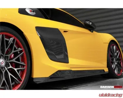 DarwinPro Autoclave Dry Carbon Fiber IMPII Side Door Panel Blades Audi R8 Coupe | Spyder 2016-2023 - DRYCF8358IMPII-SB