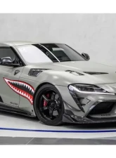 DarwinPro Carbon Fiber BKSS Style Carbon Fiber Front Bumper VentsToyota GR Supra J29 | DB A90 A91 2020-2024                                     - CF8380BKSS-FBVT - Image 11