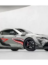 DarwinPro Carbon Fiber BKSS Style Carbon Fiber Front Bumper VentsToyota GR Supra J29 | DB A90 A91 2020-2024                                     - CF8380BKSS-FBVT - Image 13