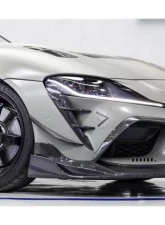 DarwinPro Carbon Fiber BKSS Style Carbon Fiber Front Bumper VentsToyota GR Supra J29 | DB A90 A91 2020-2024                                     - CF8380BKSS-FBVT - Image 7