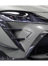 DarwinPro Carbon Fiber BKSS Style Carbon Fiber Front Bumper VentsToyota GR Supra J29 | DB A90 A91 2020-2024                                     - CF8380BKSS-FBVT - Image 8