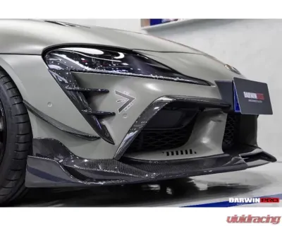 DarwinPro Carbon Fiber BKSS Style Carbon Fiber Front Bumper VentsToyota GR Supra J29 | DB A90 A91 2020-2024 - CF8380BKSS-FBVT