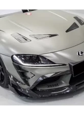 DarwinPro Carbon Fiber BKSS Style Carbon Fiber Front Bumper VentsToyota GR Supra J29 | DB A90 A91 2020-2024                                     - CF8380BKSS-FBVT - Image 10