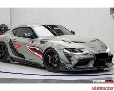 DarwinPro Carbon Fiber BKSS Style Front Lip Toyota GR Supra J29 | DB A90 A91 2020-2024 - CF8380BKSS-FL