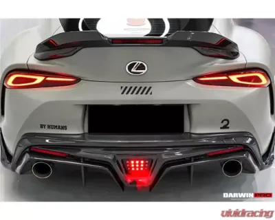 DarwinPro Carbon Fiber BKSS Style Rear Diffuser Lip Toyota GR Supra J29 | DB A90 A91 2020-2024 - CF8380BKSS-RD