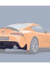 DarwinPro Carbon Fiber BKSS Style Rear Diffuser Lip Toyota GR Supra J29 | DB A90 A91 2020-2024                                     - CF8380BKSS-RD - Image 7